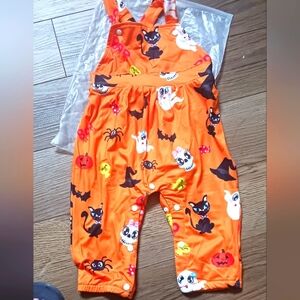 Girl's Halloween Overalls 9-12 Months